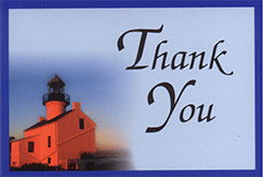 DEFUNCT Thank You Tip Card: Twilight Lighthouse