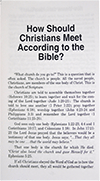 How Should Christians Meet According to the Bible? by John Ruskin Gill & Thomas A. Roach