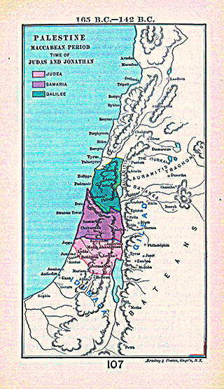 Judea Samaria Galilee Time of Maccabees