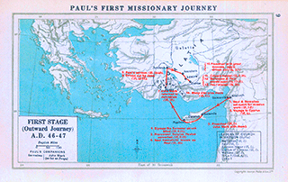Paul's 1st Missionary Journey-Part 1