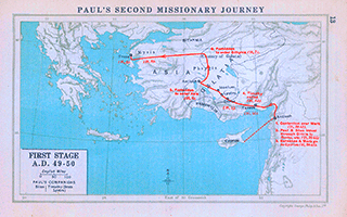 Paul's 2nd Missionary Journey-Part 1
