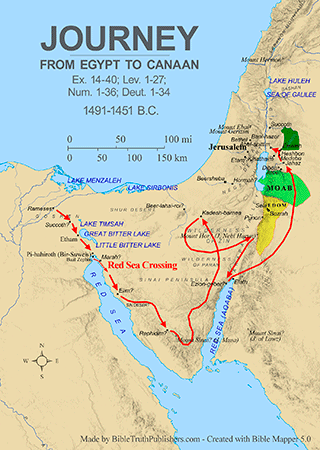 Journey from Egypt to Canaan (Exodus)