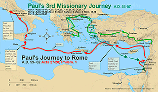 Paul's 3rd Journey and Journey to Rome