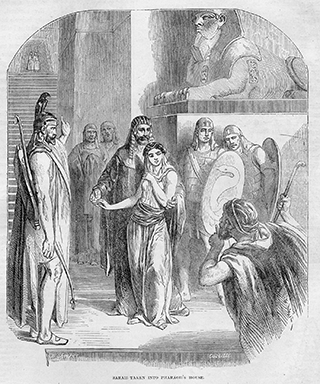 Sarah taken into Pharoah's House
