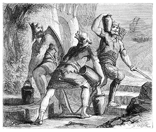 Three Mighty men Fetching Water from the Well