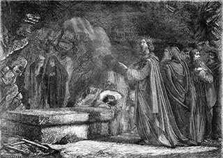 David Mourning Abner at his Grave