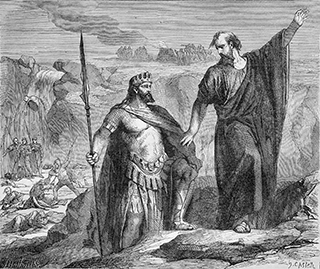 Elijah Warning Ahab of Coming Rain