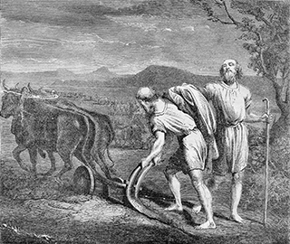 Elijah Summoning Elisha to Follow him