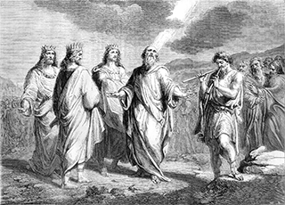 Elisha Prophesying Before Jehoshaphat