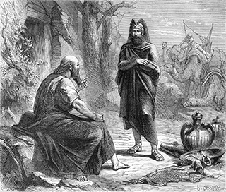 Hazael Bringing Presents to Elisha from