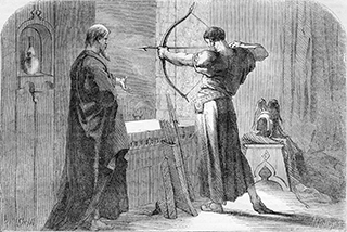 Joash Shooting Arrows from a Window at the