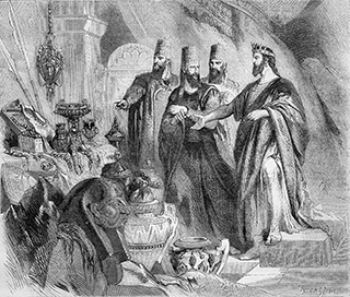 Hezekiah Exhibiting his Treasures to the