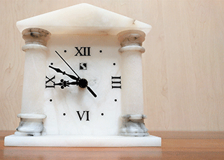 Alabaster Clock