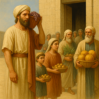 Bringing Firstfruits to the House of the Lord