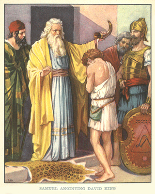 Samuel Anointing David as King