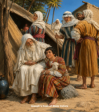 Joseph's coat of mant colors