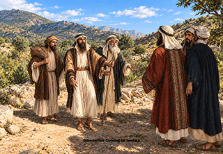 Gibeonites Coming to Joshua