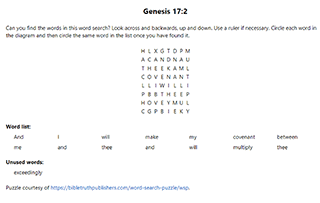 Genesis 17:2 Word Search Puzzle