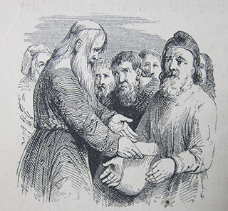 The book of law put in the ark of convenant