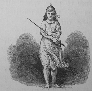 The man Stood with his Sword Drawn