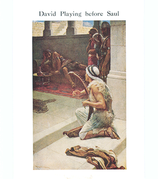 David Playing Before Saul