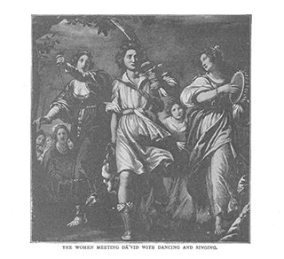 The Women Meeting David with Dancing and