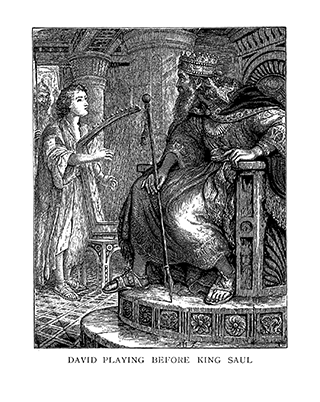 David Playing Before King Saul