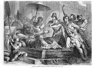 David Feigning Madness Before Achish King