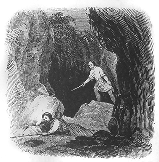 David and his men Remained in the Sides of