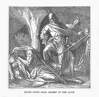 David Finds Saul Asleep in the Cave