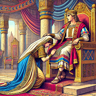 Bathsheba Bowed Before the King