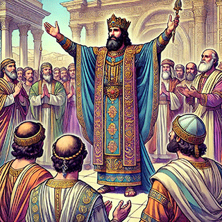 Solomon Blessing the People