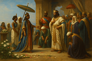 Queen of Sheba Came to Visit King Solomon