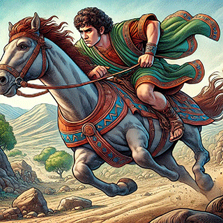 Jeroboam Fleeing from Solomon