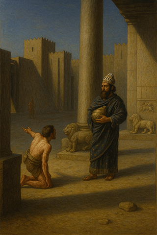 Benhadad Came as a Begger to Ahab
