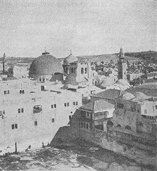 Pool of Hezekiah and Jerusalem from the West