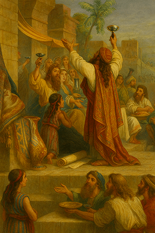 The Ancient Jews Celebrating the Feast of
