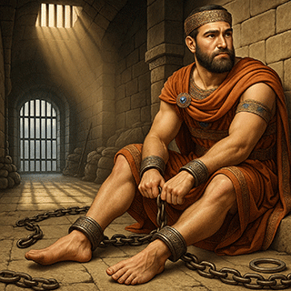 Manasseh Bound with Fetters