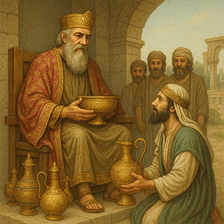Cyrus Returns the Vessels of the Temple