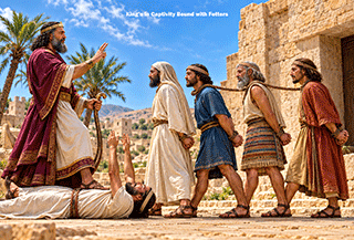 Kings in Captivity bound with fetters- from