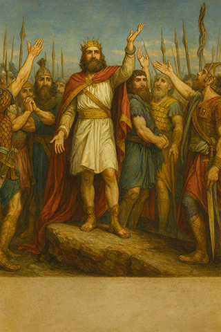 David Rejoicing with his Mighty men at the
