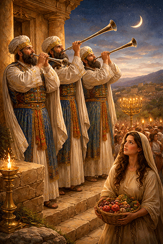 Priests Blowing the Trumpet