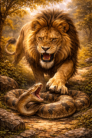 The Lion and Adder