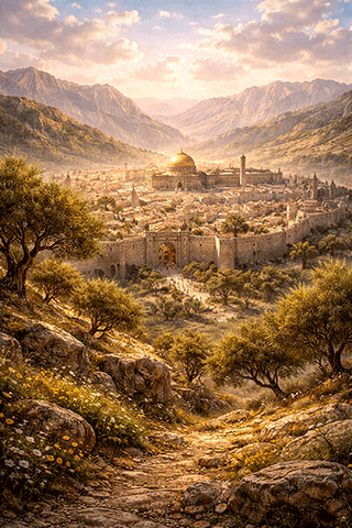 The Mountains are Round About Jerusalem