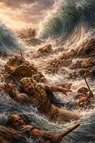 Overthrew Pharaoh and his Host in the Red Sea