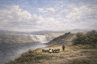 The waters of the river