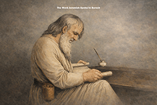 The word Jeremiah spoke to Baruch