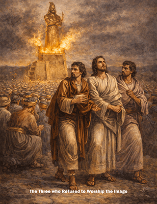 Shadrach, Meshach and Abed-Nego in the Fiery