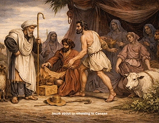 Jacob about returning to Canaan