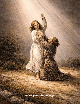 He had power over the angel